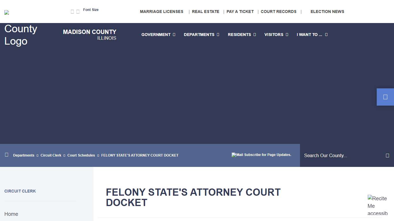 Welcome to Madison County, IL